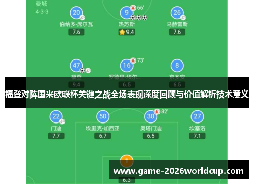 福登对阵国米欧联杯关键之战全场表现深度回顾与价值解析技术意义